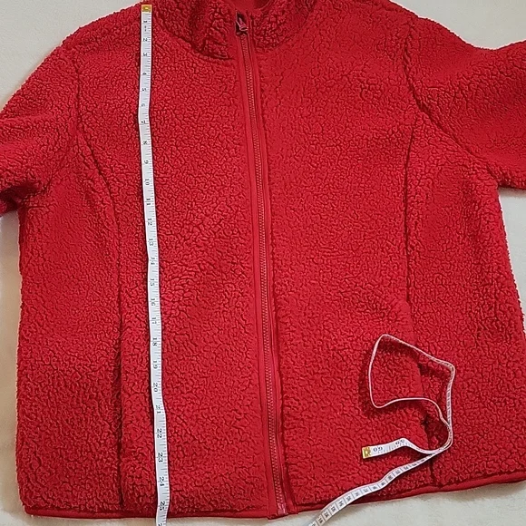 JF RED TEDDY JACKET XL - Picture 12 of 12